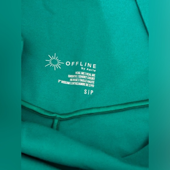 Aerie offline green shorts size S - Picture 2 of 3